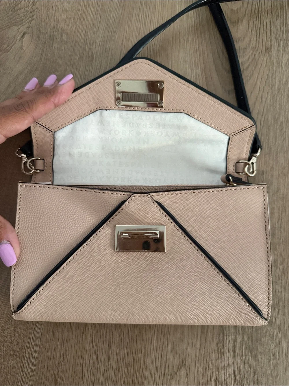 Kate Spade cream/beige envelope purse